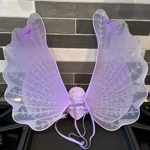 Purple sparkly fairy wings